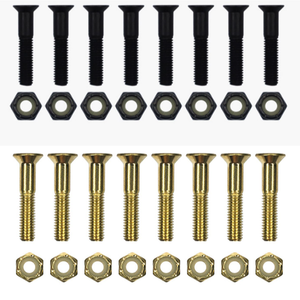 น็อตและสลักเกลียวสำหรับสเก็ตบอร์ดแบบหัวแบนสำหรับมืออาชีพ - Product Image 1