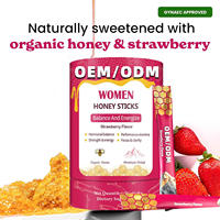Pommade au miel pour femmes Gentian OEM ODM Marque Privée, à base de plantes, Shilajit naturel de l'Himalaya, miel de fraise, énergie, équilibre hormonal 30