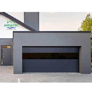 <span class=keywords><strong>Porte</strong></span> de <span class=keywords><strong>garage</strong></span> sectionnelle commerciale automatique électrique à roulement extérieur en alliage d'aluminium à vue panoramique double vitrage 2026 - Product Image 2