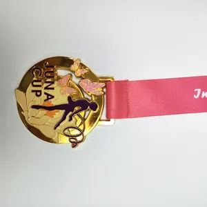 High Quality Low Price Children Running Gold Medals Kids Sport Swim Plastic Medal