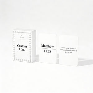 Tarjetas de Versículos Bíblicos con Citas Motivacionales e Inspiradoras, Estilo Delicado, Tarjetas de Oración <span class=keywords><strong>Mini</strong></span>, Paquete de Tarjetas Religiosas para Amigos - Product Image 1