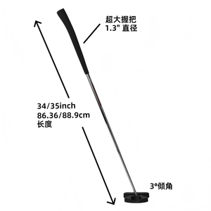 Nouveau <span class=keywords><strong>putter</strong></span> de golf Zero Torque 2026 avec manche en acier inoxydable et poignée triangulaire décalée en PU - Product Image 2