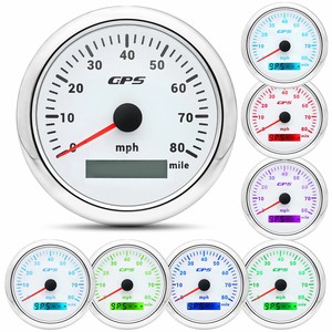 Tachimetro Vintage 6 Gauge 8000 RPM Set 85mm 52mm per Camion 80 MPH 12V con Quadrante Nero e Retroilluminazione Bianca per Auto/Automobile - Product Image 2