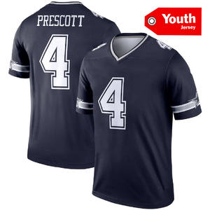 Jeugd en Kinderen Dallas Football Jersey 3 Pickens 88 CeeDee Lamb 4 Prescott 7 Trevon Diggs Topkwaliteit Gestikte Football Jersey - Product Image 2