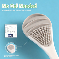 Brosse de nettoyage de langue en plastique colorée en gros sous marque privée, gratte-langue OEM