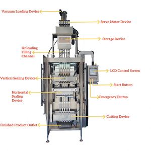 Machine de remplissage et d'emballage de poudre entièrement automatique multi-voies à haute production pour sachets en film et en feuille chimiques - Product Image 4