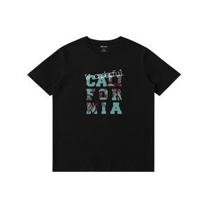Camiseta Moderna con Estampado de Palmeras de Coco, Estilo Urbano Informal, Unisex, Negra, de Manga Corta, Disponible en Stock con Envío Directo C138 - Product Image 5