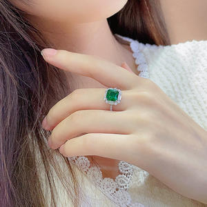 2025 Модный классический S925 инкрустированный многоцветный набор украшений из драгоценных камней для женщин для вечеринки включает ожерелье кольцо Подарок на годовщину - Product Image 6