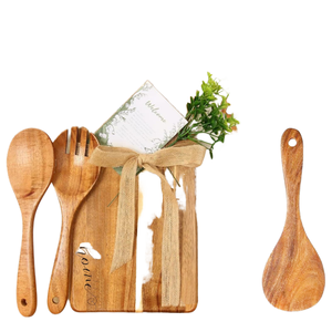 Planche à découper rectangulaire en bois, épaisseur 2,0 cm, gravée, cadeau de déménagement pour couples, planche de service et de découpe pour cuisine – Vente chaude - Product Image 1