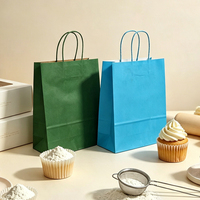 Sac en papier kraft écologique personnalisé pour pâtisserie, dessert, café, nourriture à emporter avec logo imprimé pour les boulangeries