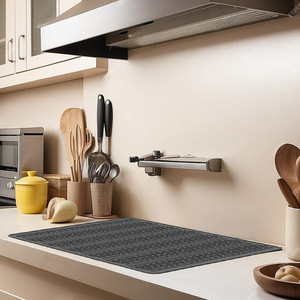 غطاء علوي مربع من السيليكون مقاوم للماء وسادة حوض المطبخ وحصيرة واقي مثالي لأعلى الموقد - Product Image 5