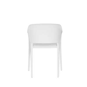 Venta al por mayor brazo de plástico al aire libre apilable moderno jardín único negro cómodo UV moda Silla de comedor - Product Image 4