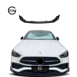 Alerón Delantero para <span class=keywords><strong>Mercedes</strong></span> <span class=keywords><strong>Benz</strong></span> <span class=keywords><strong>Clase</strong></span> <span class=keywords><strong>C</strong></span> W206 22-24 W206 S206 C200 C43 C63 AMG Facelift Estilo B, Piezas de Fibra de Carbono para el Parachoques - Product Image 1
