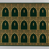 Moschee-Gebetsteppich mit Filigranem Bogendesign, Schallabsorbierend, Wasserabweisend, Maßanfertigung für Städtische Moscheen und Hauptgebetsräume