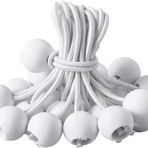Cordon <span class=keywords><strong>élastique</strong></span> rond à tête sphérique en plastique de <span class=keywords><strong>4</strong></span> <span class=keywords><strong>mm</strong></span>, sangle de fixation pour bâche de tente pour le camping en plein air, corde de fixation pour auvent - Product Image 2