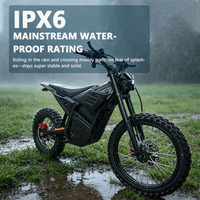 Y-1 Moto tout-terrain électrique 72V 4500W sans balais haute vitesse 17 pouces pour adulte, étanche, livraison directe UE