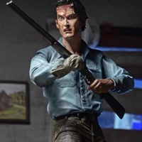 Figura de Acción Articulada de PVC de 7 Pulgadas de Ash de Evil Dead 2, Edición Deluxe de NECA, Serie de Películas