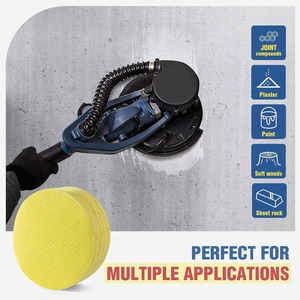 Disques de ponçage durables en velcro de 225 mm, disques de ponçage perforés, feuilles de ponçage rondes pour ponceuses à cloisons sèches 80/100/120/150/180/220 # - Product Image 5