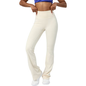 Pantalons de survêtement pour femmes, sensation douce et nude, taille haute, effet push-up, vêtements de danse et de fitness, nylon, couleur unie, leggings de yoga pour femmes - Product Image 5