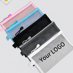 2025 bán hàng trực tiếp dễ thương Hàn Quốc Kawaii phim hoạt hình bút chì trường hợp lưới trong suốt mềm Pouch văn phòng phẩm cho các trường học cô gái làm PP - Product Image 3