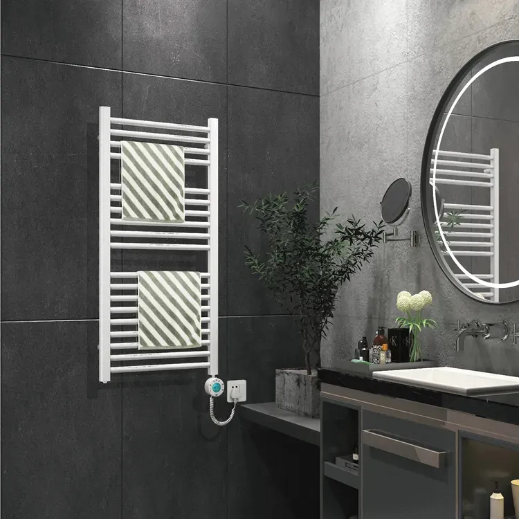 बाथरूम के लिए BODE उच्च गुणवत्ता वाला स्मार्ट इलेक्ट्रिक तौलिया वार्मर हीटर काला गर्म तौलिया रैक
