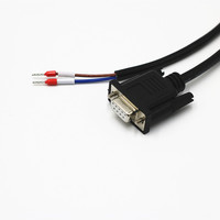 Cable de Comunicación RS485 Original, DB9 Hembra, 2 Núcleos, Terminales de Cableado Chapados en Oro, Puerto Serie COM, Conectores D-Sub de 9 Pines