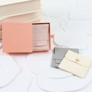 Wholesale Custom Luxury <b>Small</b> Drawer Slide Pull Out Paper Necklace Ring Earring <b>Gift</b> Packaging Jewelry <b>Box</b> with Pouch - Product Image 6