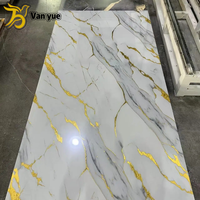 Fournisseur Direct Usine : Panneau Mural Moderne en PVC Effet Marbre avec Revêtement UV, Étanche, Ignifuge, Anti-humidité et Insonorisant pour Usage Domestique