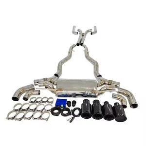 Système d'échappement sport en acier inoxydable poli miroir de 1,5 mm d'épaisseur pour BMW M5 M550 M550i G30 N63 4.4T, avec downpipe et <span class=keywords><strong>X</strong></span>-<span class=keywords><strong>pipe</strong></span> - Product Image 2