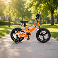 Bicicleta Infantil para Niños y Niñas de 2 a 10 Años, de Acero, de Una Velocidad, con Freno de Cable