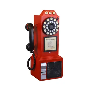 London UK retro telephone ornament European decoration home wall decoration photography props model