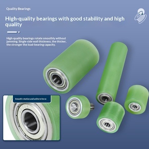 <span class=keywords><strong>Roller</strong></span> Karet Berlapis Poliuretan dengan Bantalan Ganda Tanpa Tenaga, Tahan Aus, Model Karet <span class=keywords><strong>Roller</strong></span> Kustom 15/20/25, Cina Daratan - Product Image 3