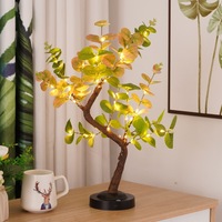 Lampe de table LED en forme de rose, d'olivier, de plantes grimpantes et de cerisier, pour chambre à coucher, salon, veilleuse, lampe d'ambiance douillette, lampe de bureau, Noël et fêtes