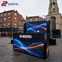 Cabine DJ LED Personnalisée P2.6 P2.97 P3.91, Table DJ Portable, Étanche IP65, Garantie 5 Ans, Luminosité 5000cd, Contraste 10000:1