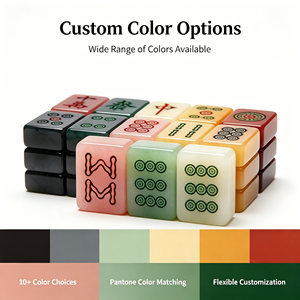 Juego de Mahjong de Lujo Marca Mahjong, Monograma Personalizado, Moderno, Fichas de Mahjong Americanas para <span class=keywords><strong>Mujer</strong></span>, Regalo - Product Image 4