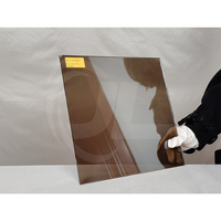 Verre réfléchissant doré de 5mm personnalisé Verre réfléchissant Verre réfléchissant pour fenêtres