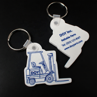 Porte-clés en PVC/caoutchouc personnalisé à faible MOQ, avec logo de marque et design unique, idéal pour les cadeaux promotionnels