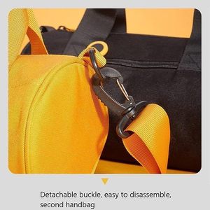 Yellow Small Oxford Cloth Duffel <b>Bag</b> <b>20L</b> Water Resistant Gym Swim Travel Shoulder <b>Bag</b> - Product Image 3