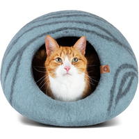 Lit pour chat en laine mérinos 100% faite à la main, de qualité supérieure, chaud, confortable, styles modernes et classiques, dessins animés, toutes saisons