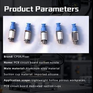Componentes de Pinza Neumática para Robot Industrial: Boquilla de Succión al Vacío con Válvula de Retención sin Posicionamiento para PCB Multiorificio Personalizada y No Estándar - Product Image 5