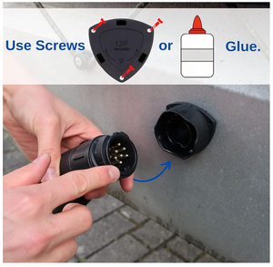 Support de <span class=keywords><strong>prise</strong></span> de <span class=keywords><strong>remorque</strong></span> à <span class=keywords><strong>7</strong></span> ou <span class=keywords><strong>13</strong></span> broches, boîtier en plastique rigide pour systèmes de <span class=keywords><strong>remorque</strong></span> 12V, <span class=keywords><strong>adaptateur</strong></span> de connexion à broches enfichables - Product Image 4