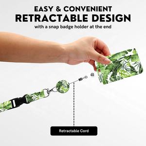 ऐक्रेलिक बैज रील लानीर्ड कस्टम प्रिंटिंग कुंजी चेन आईडी कार्ड बैज धारक फूल गर्दन स्ट्रैप आईडी मुद्रित कार्ड धारक - Product Image 4