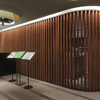 Tubo Cuadrado Hueco de WPC para Decoración de Interiores, Columna de Madera para División de Paredes, Tubo de Madera para Techo con Aspecto de Madera