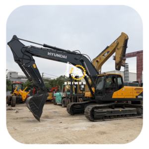 Excavadora de Ruedas Hyundai R300 Usada, Color Amarillo, Alta Potencia de Excavación, Motor de 124KW, Bomba y Motor Incluidos, 1 Año de Garantía - Product Image 1