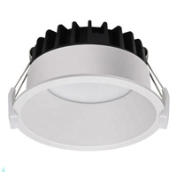 Plafonniers encastrés anti-éblouissement à cadre étroit sans bordure, à commande intelligente, LED COB 6 pouces, 24W, Ra>90