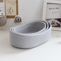 Paniers de rangement en corde de coton pour la maison, organisateurs de pépinière pour bébé tissé et mignon, panier de jouets pour petit chien, paniers cadeaux vides