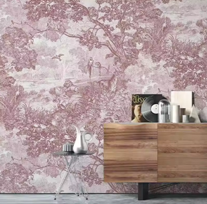 Papier peint en soie léger de luxe en français <span class=keywords><strong>noir</strong></span> <span class=keywords><strong>blanc</strong></span> <span class=keywords><strong>jungle</strong></span> forêt tropicale imprime imperméable pour hôtels restaurants séjours chez l'habitant - Product Image 5