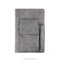 A5 pu cahier en cuir fournitures de bureau multi-fonction poche main planificateur quotidien composition cahier papeterie cahier