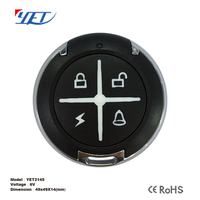 Télécommande clone à quatre boutons Matériau ABS rond Durable