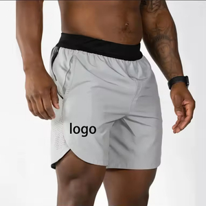 YITE nouvelle maille respirante Jogging hommes entraînement Fitness sueur pantalons courts Logo personnalisé séchage rapide course sport Gym Shorts hommes - Product Image 1